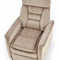 Polohovacie kreslo JURY - čalúnené - šedé