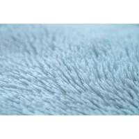Plyšový guľatý koberec SOFT 90 cm - svetlo modrý
