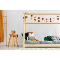 SKLADOM: Detská posteľ z masívu DOMČEK - TYP A 160x80 cm