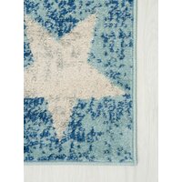 Detský kusový koberec Happy M hviezdička - modrý
