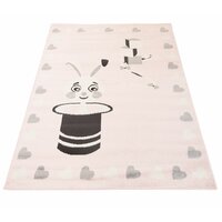 Detský kusový koberec Happy M KRÁLIK - ružový