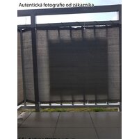 Clona na balkón - 80x500 cm - šedá