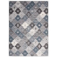 Kusový koberec FIKA Rhombus - šedo-modrý