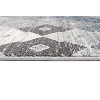 Kusový koberec FIKA Rhombus - šedo-modrý