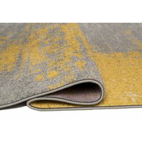 Moderný kusový koberec SPRING Aura - šedý/žltý