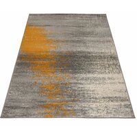 Moderný kusový koberec SPRING Aura - šedý/oranžový