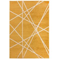 Moderný kusový koberec SPRING Raven - žltá