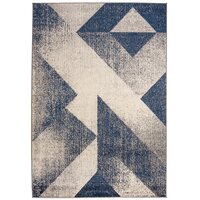 Moderné kusový koberec SPRING Split - modrý
