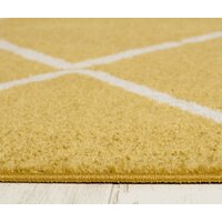 Moderné kusový koberec SPRING TROX - žltý