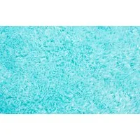 Plyšový guľatý koberec FIREN - tyrkysový