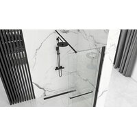 Sprchová zástena s dverami MAXMAX Rea CORTIS 100 cm - čierna