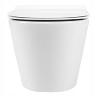 Závesné WC MAXMAX Rea TITO mini RIMLESS + Duroplast sedadlo slim - biele