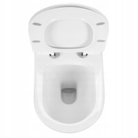 Závesné WC MAXMAX Rea TITO mini RIMLESS + Duroplast sedadlo slim - biele
