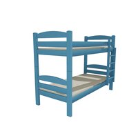 Detská poschodová posteľ z MASÍVU 200x90cm bez šuplíku - PP015