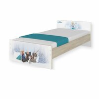 SKLADOM: Detská posteľ MAX bez zásuvky Disney - FROZEN 160x80 cm - 2x krátka zábrana