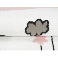 Detský kusový koberec LUNA mráčika - ružový
