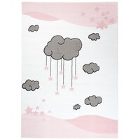 Detský kusový koberec LUNA mráčika - ružový