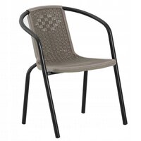 Záhradný set nábytku PATIO pre 6 ľudí - čierno / šedý