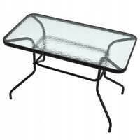 Záhradný set nábytku PATIO pre 6 ľudí - čierno / šedý