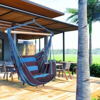 Závesné hojdacie kreslo FLAMINGO s vankúšmi 100x100 cm