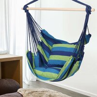 Závesné hojdacie kreslo FLAMINGO s vankúšmi 100x100 cm