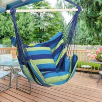 Závesné hojdacie kreslo FLAMINGO s vankúšmi 100x100 cm