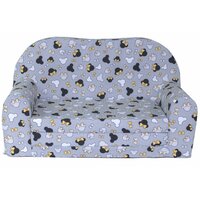 Detská rozkladacia MINI pohovka MYŠKY MINNIE - šedá