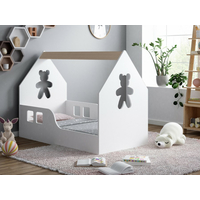Detská Domčekové posteľ HAPPY HOUSE - Medvídek - 160x80 cm (12 farieb) + matrace ZADARMO