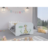 Detská posteľ KIM - so ŽIRAFKOU 140x70 cm + MATRAC