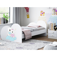 Detská posteľ zamilovaní MEDVÍDCI 160x80 cm (11 farieb) + matrace ZADARMO