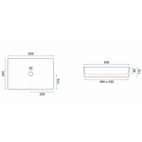 Keramické umývadlo MAXMAX Rea AVIA - čierne matné