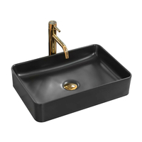 Keramické umývadlo MAXMAX Rea AVIA - čierne matné