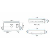 Keramické umývadlo MAXMAX Rea JASPER - biele