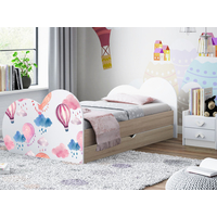 Detská posteľ BALÓNY 160x80 cm, so zásuvkou - (11 farieb) + matrace ZADARMO