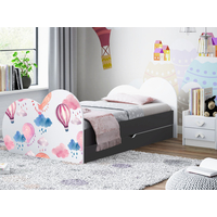 Detská posteľ BALÓNY 160x80 cm, so zásuvkou - (11 farieb) + matrace ZADARMO