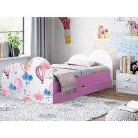 Detská posteľ BALÓNY 160x80 cm, so zásuvkou - (11 farieb) + matrace ZADARMO