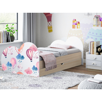 Detská posteľ BALÓNY 160x80 cm, so zásuvkou - (11 farieb) + matrace ZADARMO