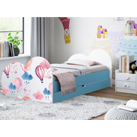 Detská posteľ BALÓNY 160x80 cm, so zásuvkou - (11 farieb) + matrace ZADARMO