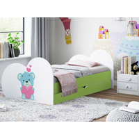Detská posteľ MACKO 160x80 cm, so zásuvkou (11 farieb) + matrace ZADARMO