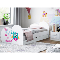Detská posteľ Malá sova 160x80 cm, so zásuvkou (11 farieb) + matrace ZADARMO