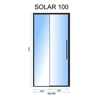 Sprchové dvere MAXMAX Rea SOLAR 100 cm - zlaté