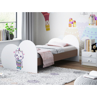 Detská posteľ KITTY Jednorožec 180x90 cm (11 farieb) + matrace ZADARMO