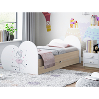 Detská posteľ BALETKA 180x90 cm, so zásuvkou (11 farieb) + matrace ZADARMO