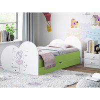 Detská posteľ BALETKA 180x90 cm, so zásuvkou (11 farieb) + matrace ZADARMO