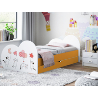 Detská posteľ zamilovaní Mačička 180x90 cm, so zásuvkou (11 farieb) + matrace ZADARMO