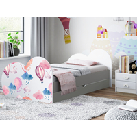 Detská posteľ BALÓNY 180x90 cm, so zásuvkou (11 farieb) + matrace ZADARMO