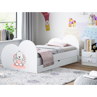 Detská posteľ ZAJAČIK 180x90 cm, so zásuvkou (11 farieb) + matrace ZADARMO