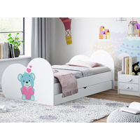 Detská posteľ MACKO 180x90 cm, so zásuvkou (11 farieb) + matrace ZADARMO