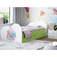 Detská posteľ MORSKÁ VÍLA 180x90 cm, so zásuvkou (11 farieb) + matrace ZADARMO