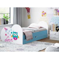 Detská posteľ Malá sova 180x90 cm, so zásuvkou (11 farieb) + matrace ZADARMO